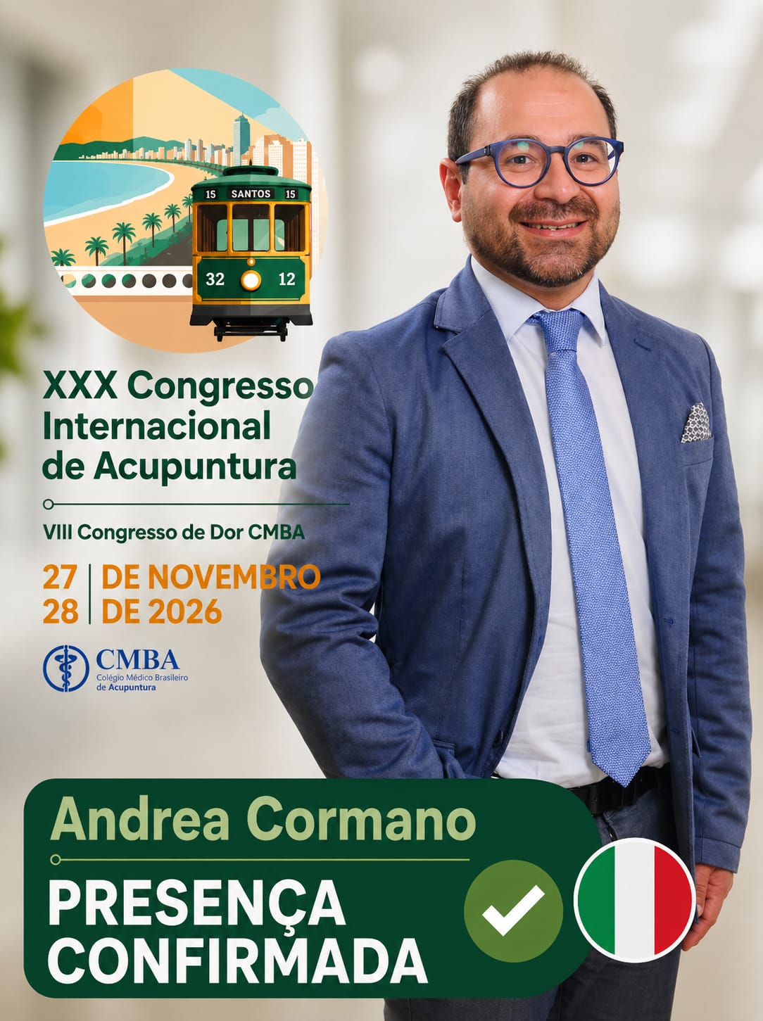 Andrea Cormano, convidado internacional confirmado da Itália