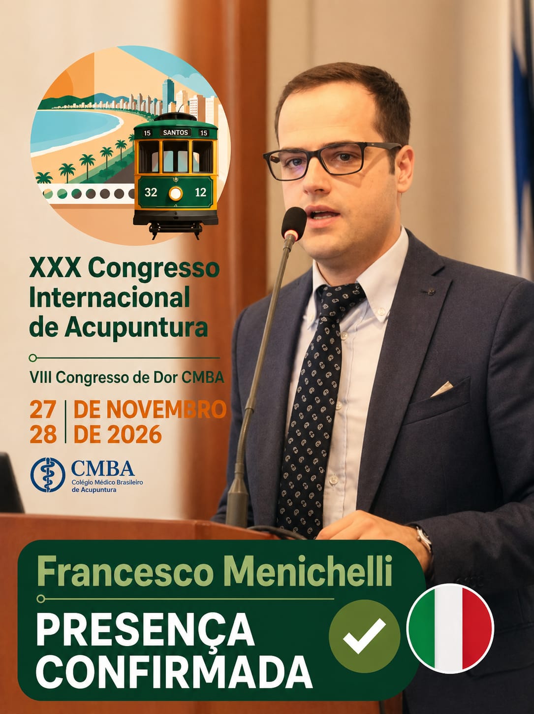 Francesco Menichelli, convidado internacional confirmado da Itália